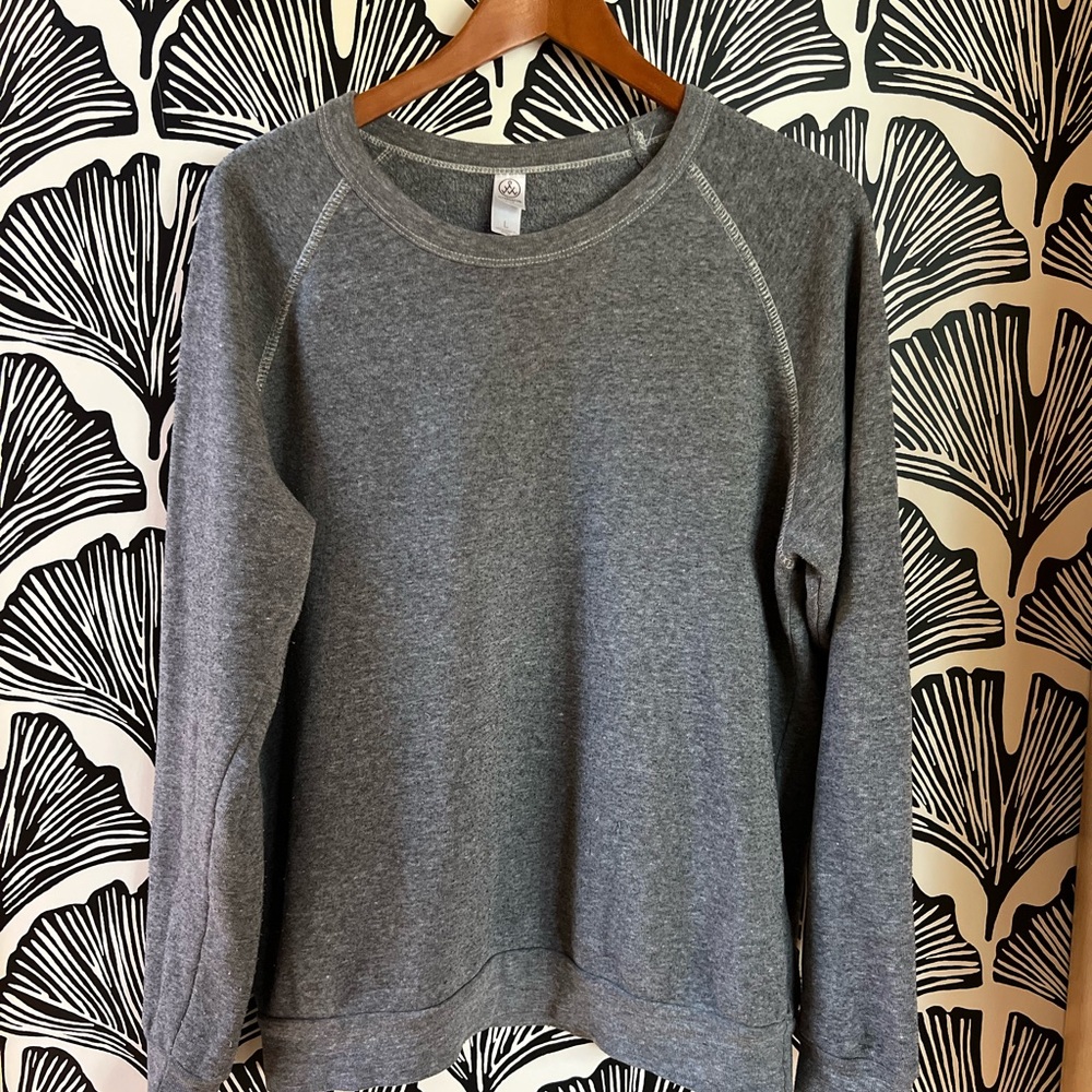 Alternative Heather Gray Women's Crew Neck Sweater